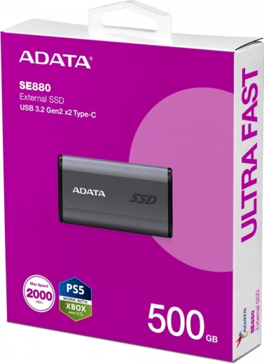 Lasīšanas/rakstīšanas ātrums līdz 2000 MB/s