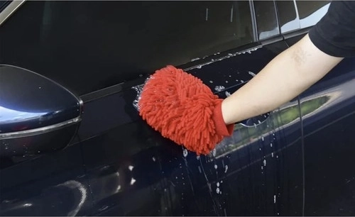 Mazgāšanas cimds un mikrošķiedra spīdīgam noslēgumam