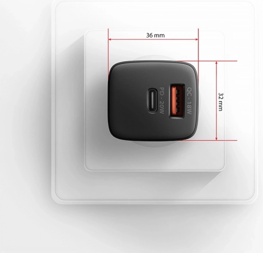Divkārša izeja: USB‑C + USB‑A