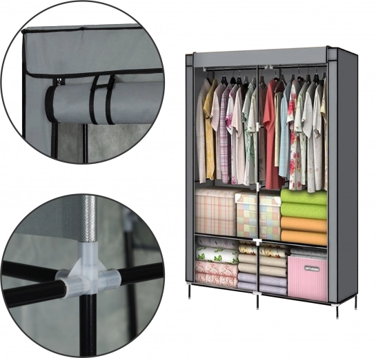 Stabila metāla konstrukcija un izturīgi plaukti