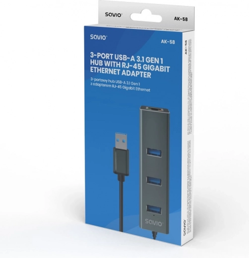 RJ-45 gigabita Ethernet līdz 1000 Mb/s