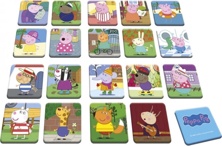 Atmiņas spēle ar Peppa Pig