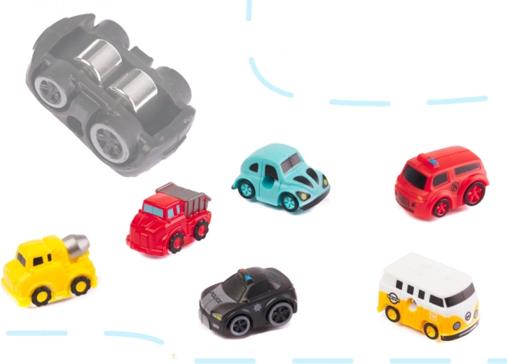 Bagātīgs komplekts ar 6 mašīnītēm