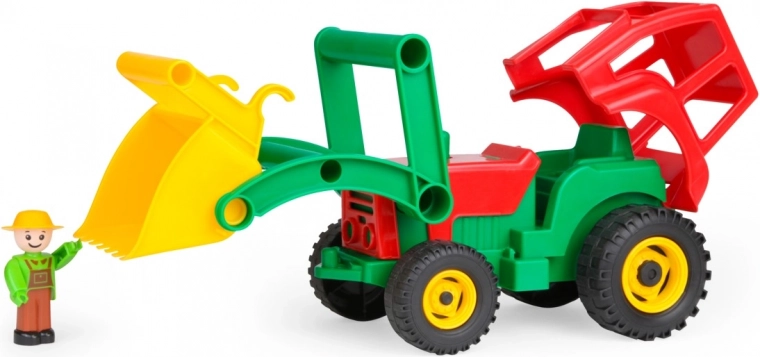 Opening cab with driver figure