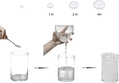 Ātra hidratācija un apjoma palielināšanās