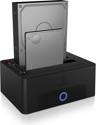 Divi sloti 2,5" un 3,5" SATA diskiem