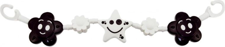 Kontrasta ķēde ratiņiem vizuālai stimulācijai