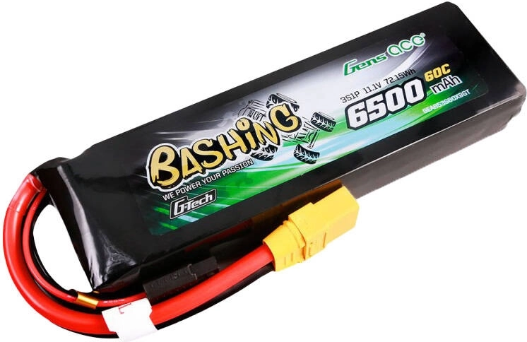 Long runtime thanks to 6500 mAh capacity
