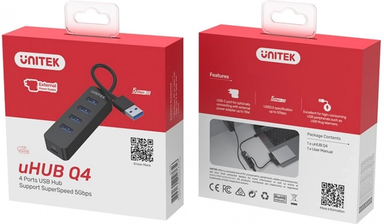 Additional power via USB‑C (up to 10 W)