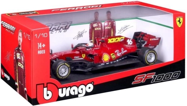 Uzticama FERRARI SF1000 replika mērogā 1:18