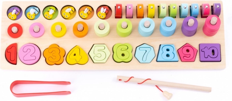 Formu un krāsu šķirošana ar riņķu uzvēršanu