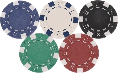 Profesionāli žetoni ar metāla serdeni (10 g)