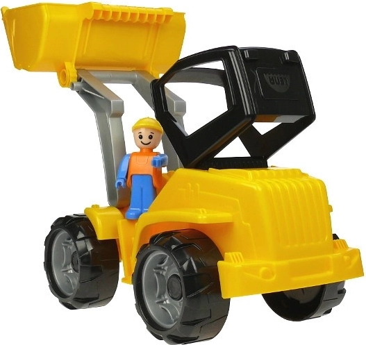 Tilting cab with figure