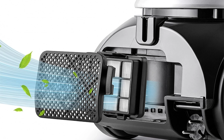 Spēcīga sūkšana un efektīva HEPA 12 filtrācija