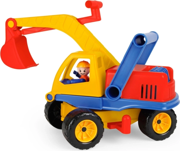 Reālistiska rakšana ar rotējošu virsbūvi