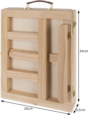 Praktisks koferītis ar koka konstrukciju