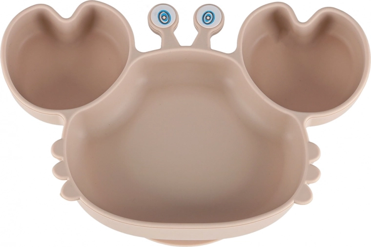 Krabja formas šķīvis ar nodalījumiem