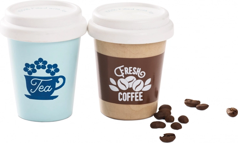 Reālistiskas krūzītes ar vāciņiem