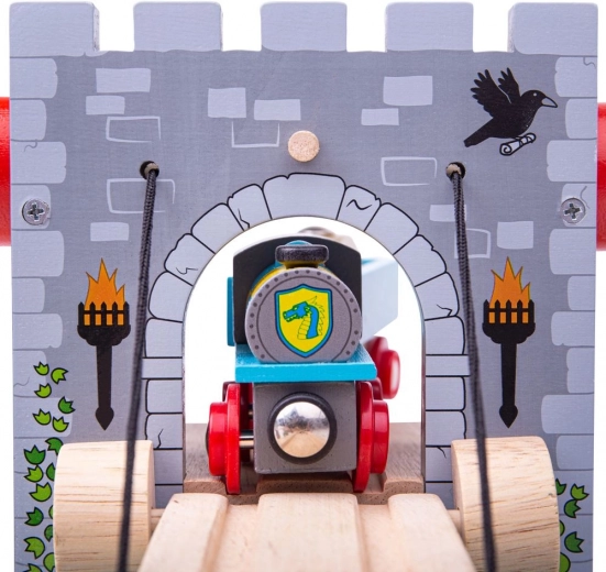 Viduslaiku tornis un tunelis vienmērīgam izbraucienam