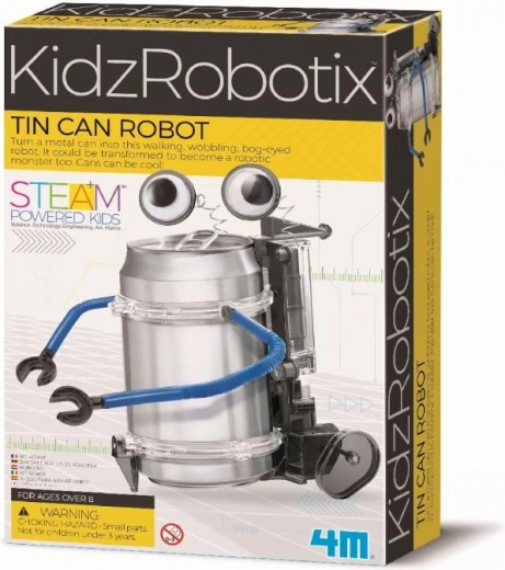Uzbūvē un iedarbini robotu no skārdenes