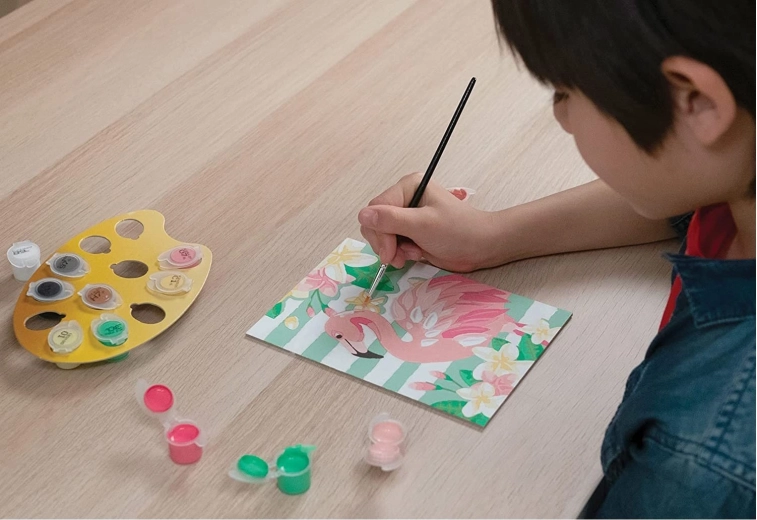 Easy color-by-number painting