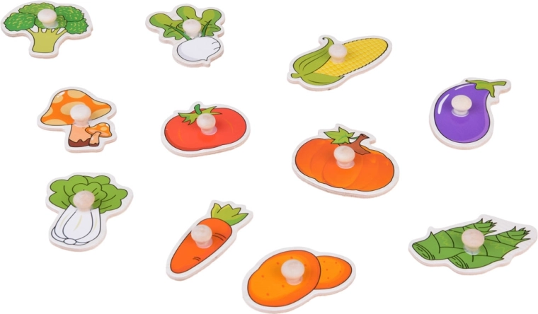 Teaches vegetable recognition