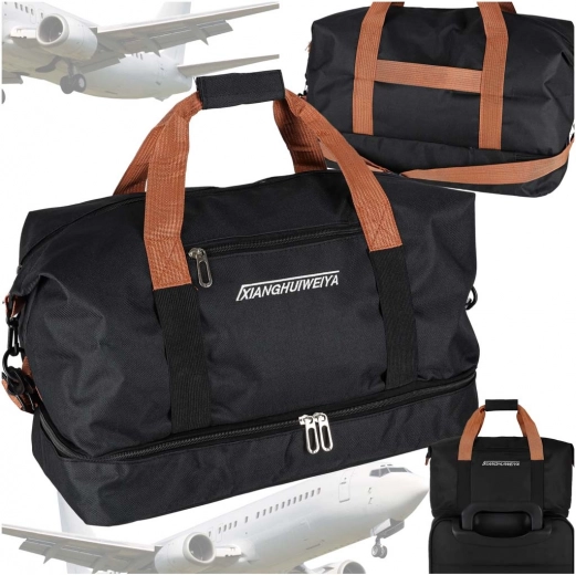 Bottom compartment keeps clean and dirty items separate