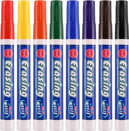 8 košas krāsas skaidrām piezīmēm