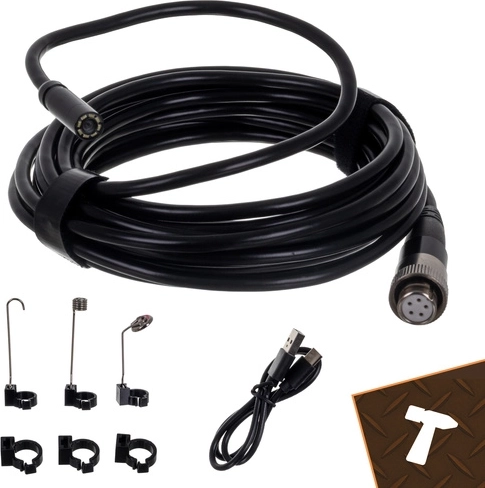 Stingra 5 m zonde ar 8 LED un spilgtuma regulāciju