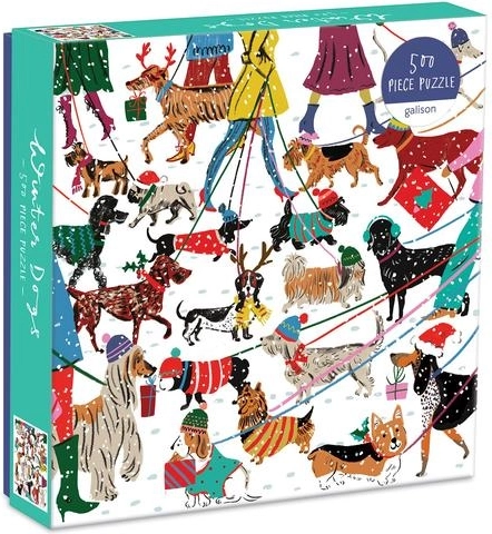 Skaista ziemas sunīšu ilustrācija