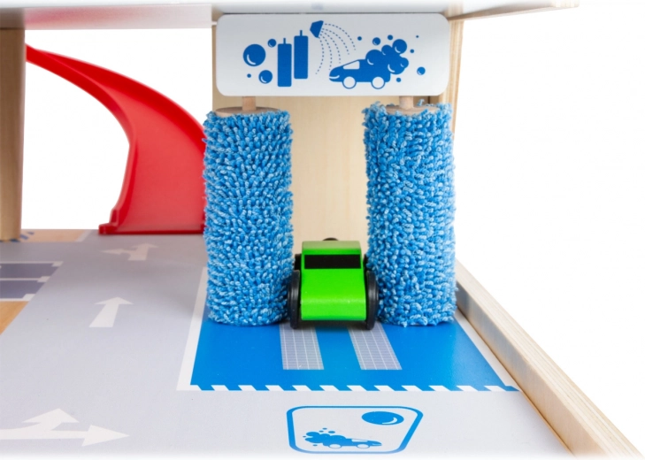 Automazgātava ar birstēm un droši norobežojumi