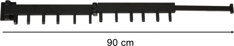 Teleskopiskais izvilkums līdz 90 cm