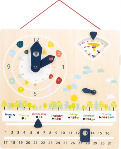 Pulkstenis ar kustīgām rādītājām attīsta motoriku