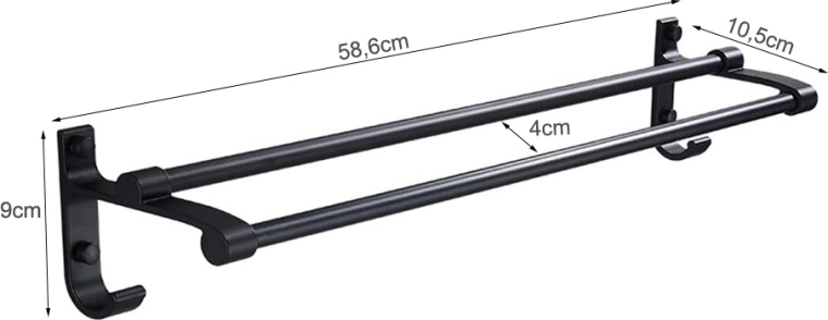 Vienkārša montāža pie sienas un praktiski izmēri