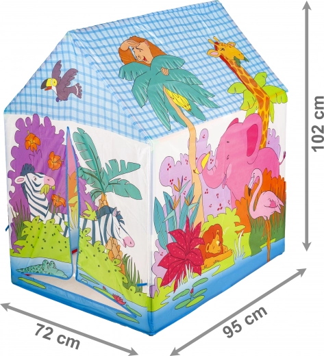 Colorful jungle full of animals
