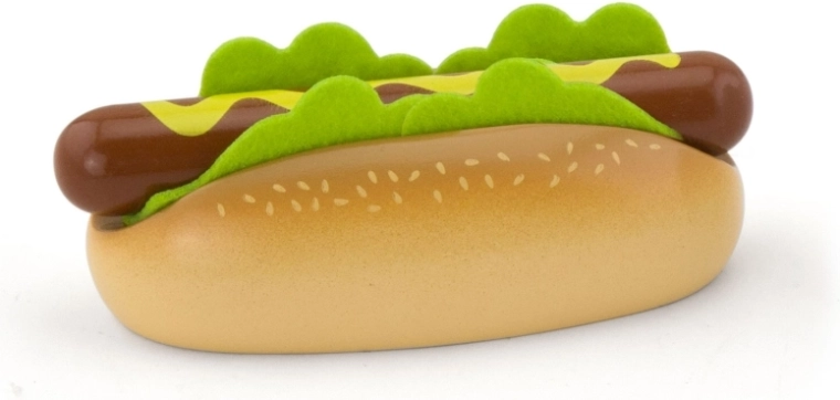 Reālistisks koka hotdogs