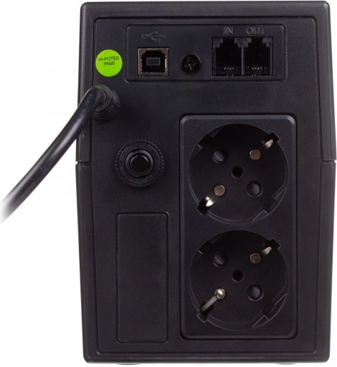 Rear panel with various connectors