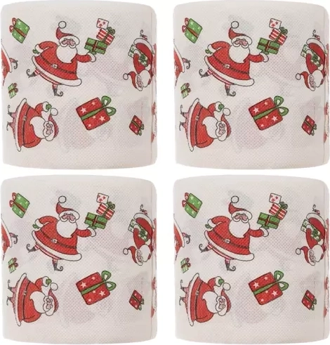 Praktisks 4 ruļļu iepakojums visiem svētkiem