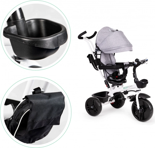 Komfortabla braukšana ar EVA riteņiem un piederumiem