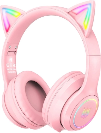RGB kaķa ausis, kas spīd