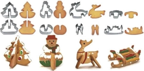 Veidojiet iespaidīgus 3D Ziemassvētku cepumus