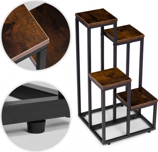 Durable steel and wood-look surface