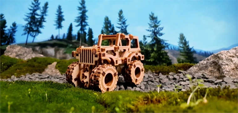 Detalizēts monster truck dizains