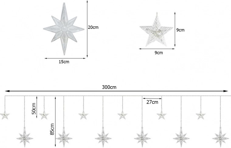 Pievilcīgs dizains ar zvaigznēm