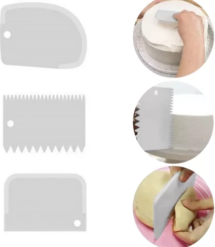 Trīs dekorēšanas lāpstiņas