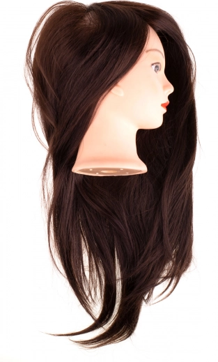 Reālistiski, gari brūni mati