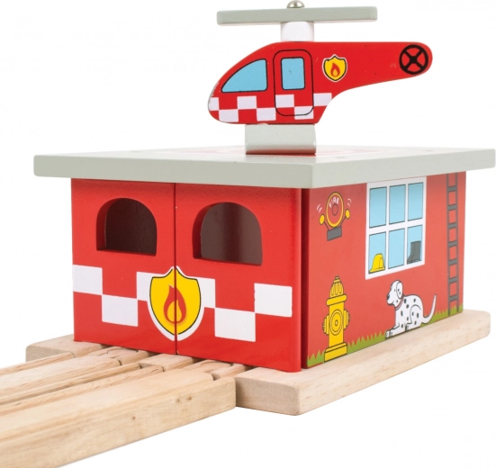Action helipad and helicopter included