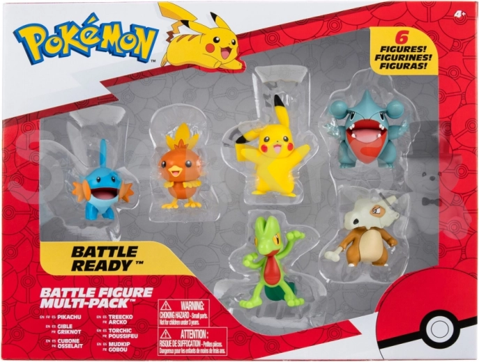 Seši ikoniski POKÉMON vienā iepakojumā