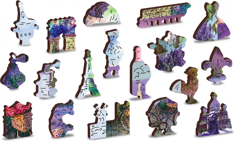 Uniquely shaped pieces