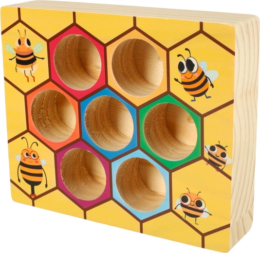 Krāsains bišu stropas no masīvkoka